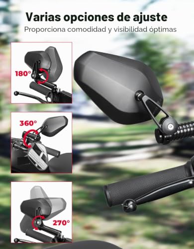 Espejos homologados moto universal KEMIMOTO E9 retrovisores M10 3