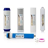 🚰 INCLUYE 4 FILTROS DIFERENTES: además del rollo de teflón incluye 4 filtros diferentes que se adaptan a todas tus necesidades. Un Filtro de sedimentos de 5 micras con una longitud de 254 mm. Un filtro de carbón granular de una longitud de 250 mm. Un filtro de carbón malla de una longitud de 250 mm. Y por último, un postfiltro de una longitud de 255 mm.