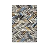 Abstrakte geometrische Wandkunst, bunte Dreiecke für 