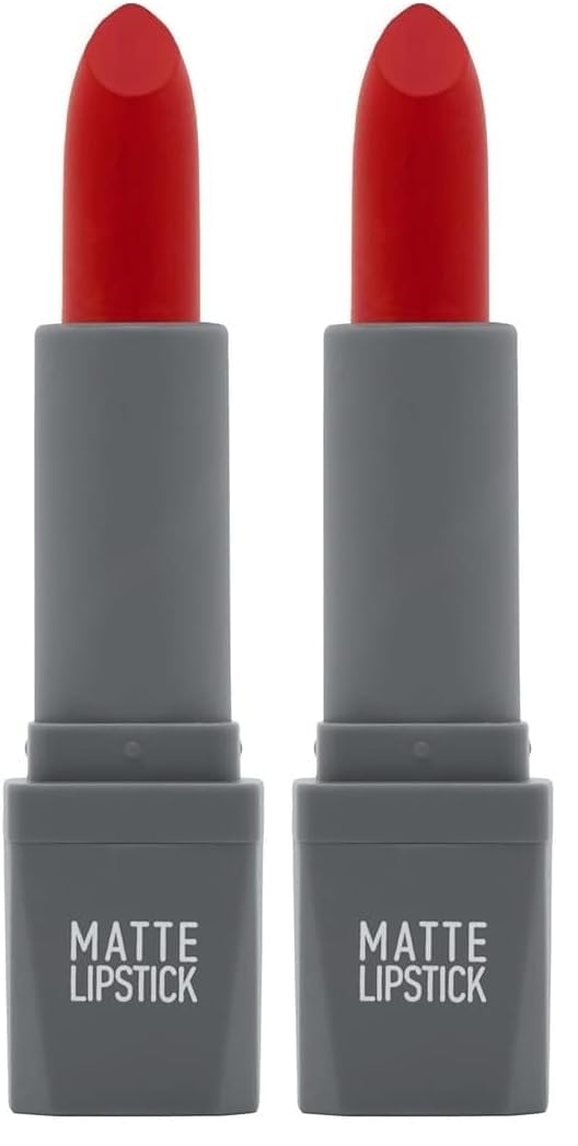 ALIX AVIEN Yoğun Renk Veren Uzun Süre Kalıcı Nemlendirici Kadifemsi Mat Ruj - Matte Lipstick 421 Orange Red (2 paketi)
