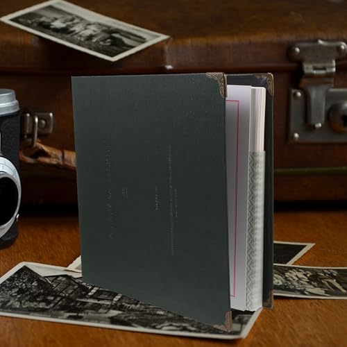 Libro de papel verde para recuerdos y almacenamiento de billetes premium 8
