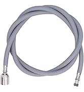Hominas tap shower hose, G1/2 1.5 m extendable tap hose, nylon braid, PVC.