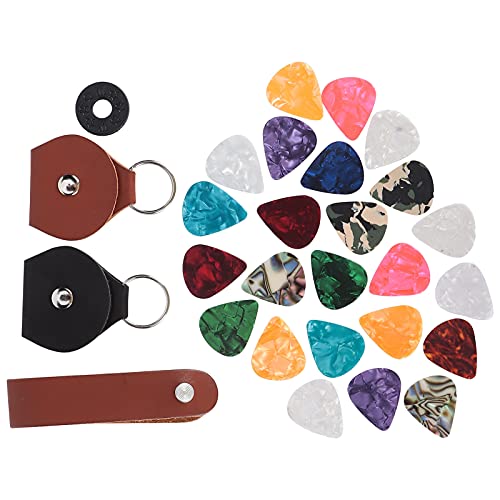 médiators de guitare 28 pièces ensemble de médiators en cuir PU celluloïd 3 types d’épaisseur accessoires d’instruments… - Les Beatles, Paul McCartney, John Lennon, RIngo Starr, George Harrison médiators de guitare 28 pièces ensemble de médiators en cuir PU celluloïd 3 types d'épaisseur accessoires d'instruments…