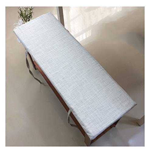 Coussin de banc moderne gris clair matelassé rectangulaire antidérapant de 100 x 35 cm - 2