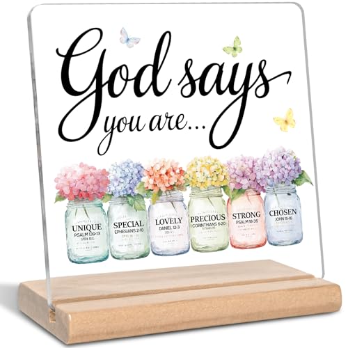 Christian Gifts for Women Men, God Says You Are Quotes