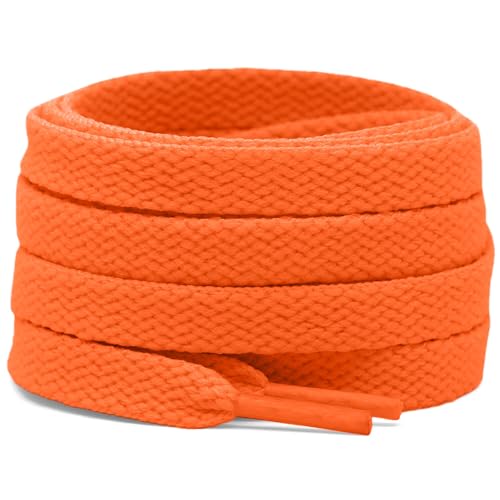Image of DELELE 2 Pair Super Quality 24 Colors Flat Shoe laces 5 /16 inch Wide Shoelaces for Athletic Running Sneakers Shoes Boot Strings