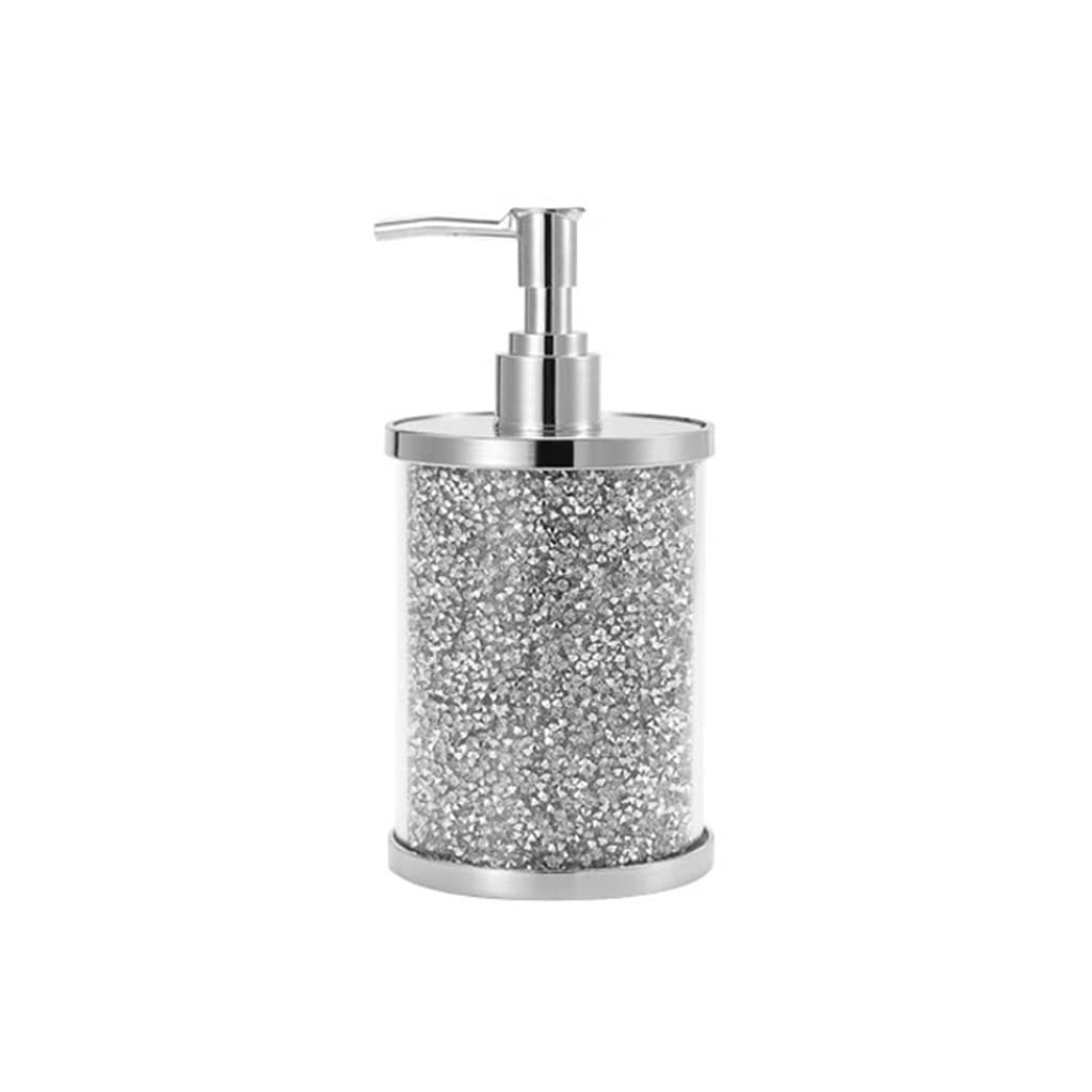 TANYTAO-SHOP Soap Dispenser Soap Dispenser Bathroom Accessories Liquid Soap Dispensers Bottles Home Decoration, 2 Colors Refillable Liquid Dispenser (Color : Silver)