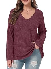 V2-wine Red V Neck