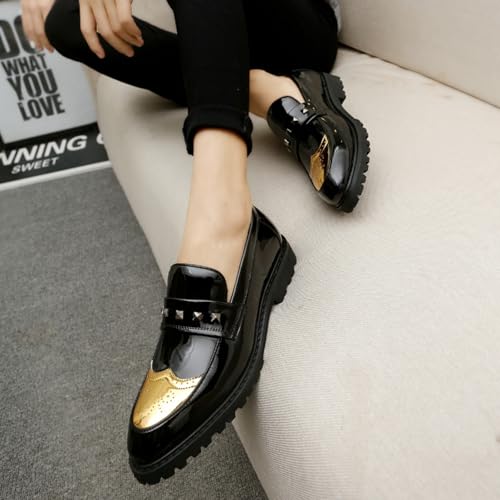 Men's Plus - Size Glitter Oxford Loafers Shiny Slip On Dress Shoes for Parties, Weddings and Daily Fashion, Fashionable Comfortable4