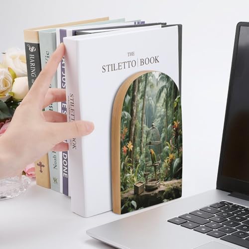 Sujetalibros resistente para evitar la caída de libros en estanterías modernas 7