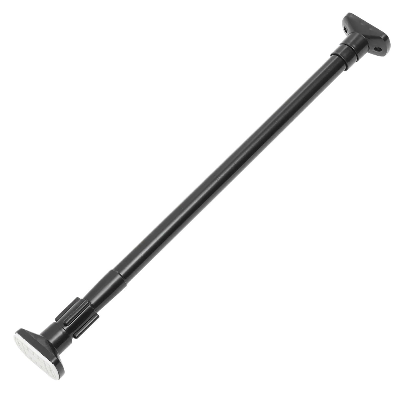 AMENGJ Adjustable Curtain Pole Extendable Telescopic Curtain Pole Tension Rail Net Voile Pole Net Rods Curtain Telescopic(Black)