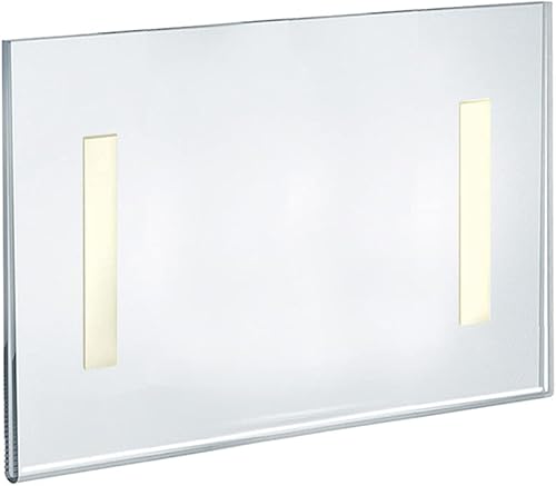 Vista 26 de Azar Displays 122015 - Marco autoadhesivo de acrílico transparente para letreros de pared, 5.5 pulgadas de ancho x 2.5 pulgadas de alto