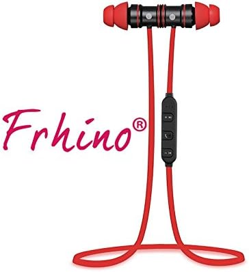 Sports Bluetooth V4.1+EDR Lightweight Noise Cancelling Stereo Sweatproof Magnet Microphone Headphones- Red