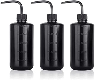 UPTATSUPPLY 3 PCS Tattoo Bottle Squeeze Wash Bottle Convenient Green Soap Supply Wash Tattoo Accessories (500ml Black)