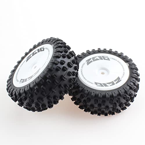 KingVal Replacement 2PCS Rear Tire Tyre Wheel RC Spare Parts Compatible with WLtoys 124007 RC Car