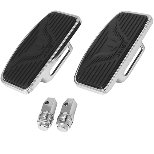 Image of Adjustable Motorcycle Floorboards, Universal Driver & Passenger Foot Pegs Footboard Accessories Compatible with Honda VTX1300 /1800 Shadow 1100 Yamaha V Star 650 Suzuki C50 Kawasaki (Eagle)