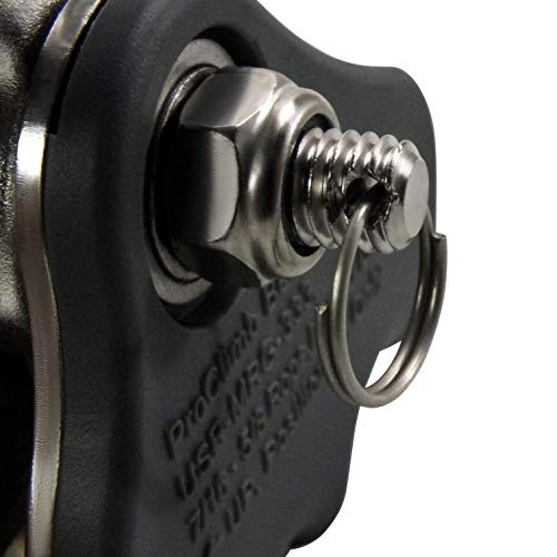 ProClimb Arborist Better Grab Rope Grab Rope Brake - Removable Rope Cam Lock, Ergonomic, Rubberized Cover Rope Sizes 7/16" - 5/8"- Flipline Adjuster Rope Clamp in Fall Arrest System