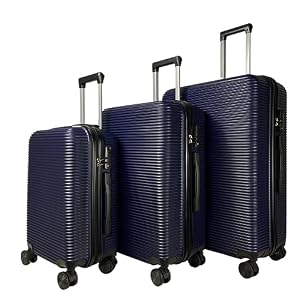 my Travel Bag MY TRAVEL BAG Hartschalen-Koffer Trolley Reisekoffer (Handgepäck-Mittel-Groß-Set) 4 Doppel-Rollen (3er Set, Blau) my Travel Bag MY TRAVEL BAG Hartschalen-Koffer Trolley Reisekoffer (Handgepäck-Mittel-Groß-Set) 4 Doppel-Rollen (3er Set, Blau)