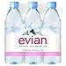 Evian Natural Spring Water, 16.9 Fl Oz, 6 Count (Pack of 2)