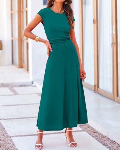 image for BTFBM Women Two Piece Skirt Set Summer 2025 Casual Vacation Crew Neck 
