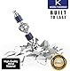 Shisha Komplettset mit 4 Schläuchen, 22’’ Großes Shisha Kit für bis zu 4 Personen mit allem inklusive, Keramikschüssel | Premium-Schlauch| Schöne Glasvase (Blau Q1)