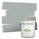 PRESTIGE Paints Interior Paint and Primer In One, 1-Gallon, Satin, Comparable Match of Benjamin Moore* Boothbay Gray*