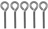 Poolzilla 5 Pack Eye Bolt for Pool Safety Cover, 1/4" x 4", Stainless Steel Screw-in Eye Bolt for An
