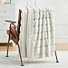 Cozy Bliss Faux Fur Throw Blanket for Couch, Cozy Soft Plush Thick Winter Blanket for Sofa Bedroom Living Room, 50 * 60 Inches Beige