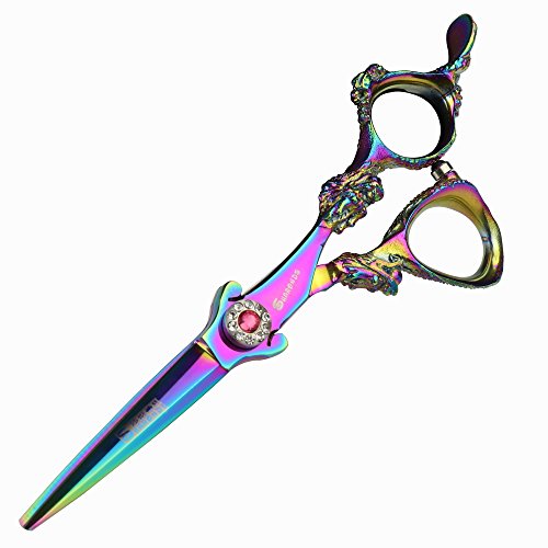 Forbici da parrucchiere da 6 pollici, forbici da modellismo personalizzate, acciaio giapponese 440 C, multi-colore opzionale