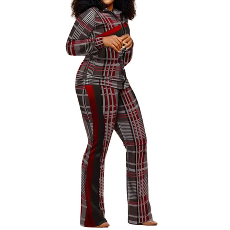 Ensemble leggings coupe ajustée et veste zippée léopard pour effacer les complexes - 2