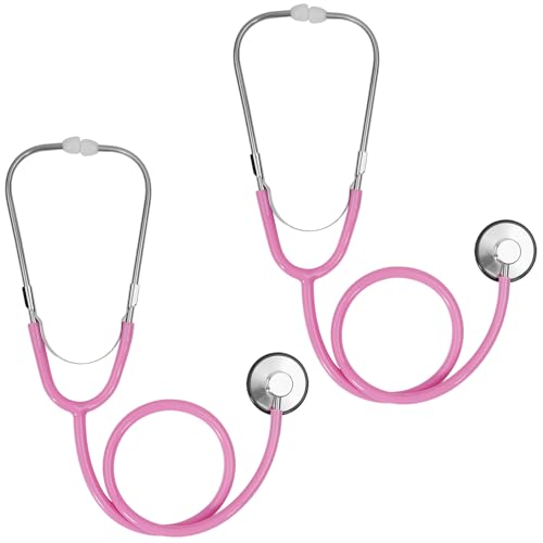 ERDOGLY Toy Stethoscope, 2 Pack Real Working Nursing Stethoscope for Boys Girls, Toy Medical Kit Doctor Play Set for Role Play, Doctor Nurse Cosplay Costume Accessories