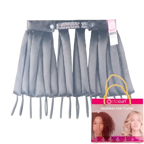 Octocurl Satin Hair Curlers - Heatless Curls Overnight - Headband