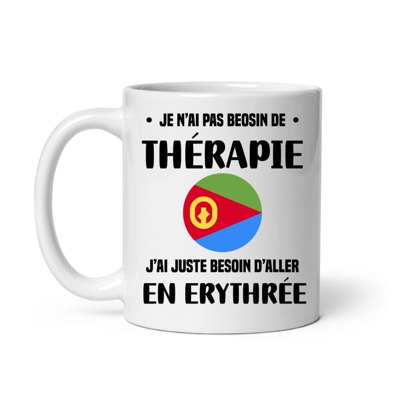 MugSmile Mug Erythrée thérapie vacances départ voyage Tasse Erythrée