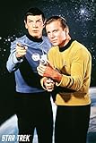 Buyartforless Star Trek - Kirk and Spock 1958 36x24 Science Fiction Spirk Art Print Poster, Multicolor