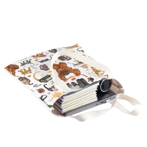Bolsa Tote VAMSII con diseño de primates miniatura 5