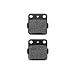 KMG 1989 Yamaha YZ 125 Rear Carbon Kevlar Organic NAO Disc Brake Pads Set