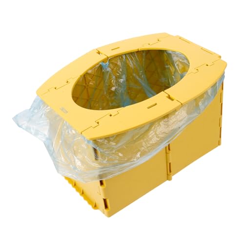 FAVOMOTO Portable Camping Toilet Safe Foldable Potty Potty Training Seat Easy to Carry