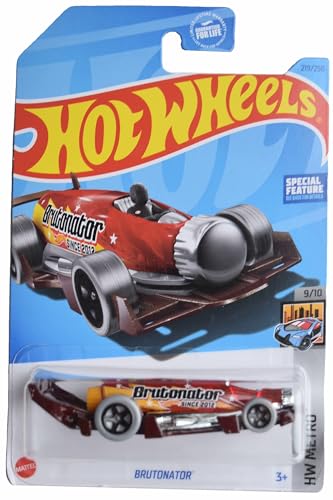 Hot Wheels Brutonator escala 1:64 rojo miniatura 1