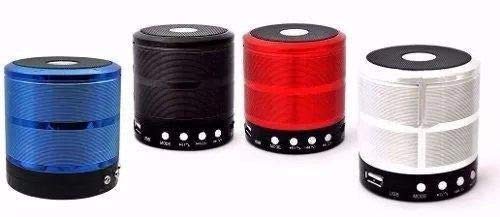 Caixa de Som Bluetooth 5W com SD CARD P2 USB WS-887 Prata