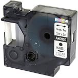 Compatible Label Tape 40920 White on Clear 9mm x 7m Replacement for LabelManager LM 160 210D 220P 260P 280 360D 420P 450D 500TS PnP MobileLabeler LabelPoint LabelWriter LW 400 450 Duo