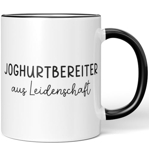 JUNIWORDS Tasse, Joghurtbereiter aus Leidenschaft, Schwarz (6645825)