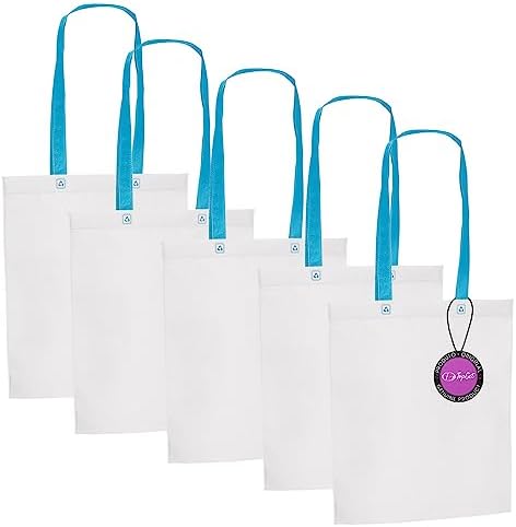 Kit 5x Sacola Ecobag em TNT Premium 33x39cm Termo Selado Sisco To...