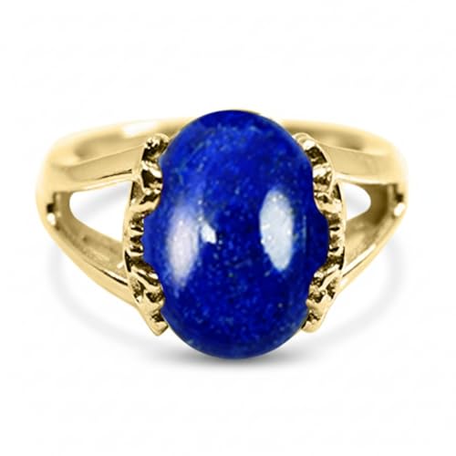 Image of 55Carat Choose Your Color Genuine Stone Ring 18K Gold Plated Oval Handmade Jewellery for Gift Sizes 4-13