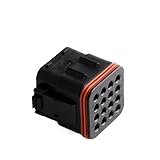 XMGKMN 16-Hole ITT Vehicle Connector 132016-001 Wiring Harness Waterproof Connector Butt Plug with Terminal
