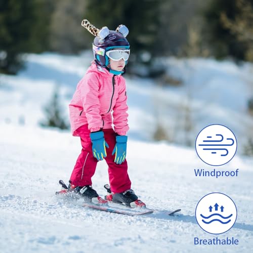 Kids' 3-Size Winter Snowboarding Gloves for Boys & Girls2