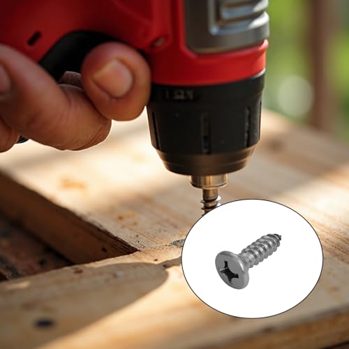 Tornillos autorroscantes #12 x 3/4 pulg, 50 unidades miniatura 4