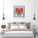 ACID DROP WALL ART Keith Haring 'Heart of Men' Pop Art Skateboard Wall Art, Mural & Wall Hanging,...