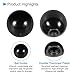 CoCud Thermoset Ball Knobs, M5 Female Thread 20mm Diameter, Plastic Metric Hand Screw Grip Black - (Applications: for Lathe Machinery Lever Handle), 8-Pieces