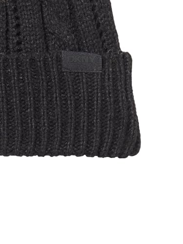 DKNY womens Cold Weather Faux Fur Pom Cable Box Set (Hat, Scarf)4