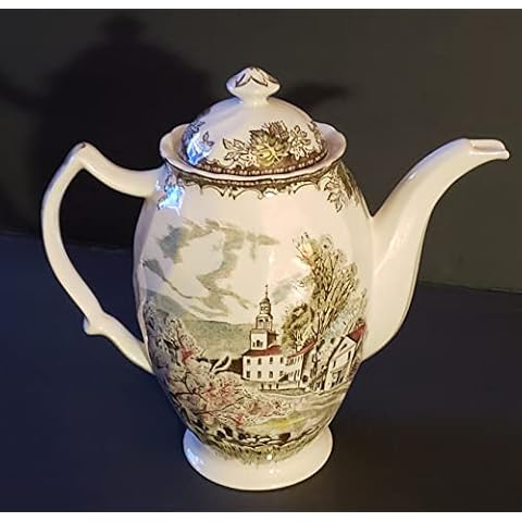 Johnson Brothers Friendly Village,The Coffee Pot & Lid Cover